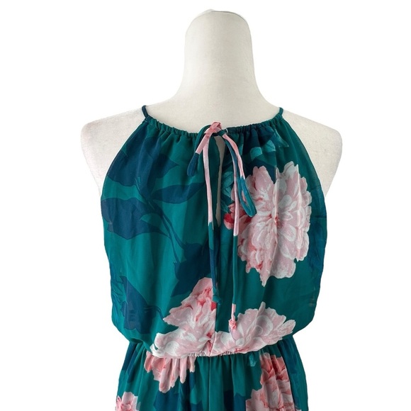 Sweet Storm Pink Halter Maxi Dress Resort Wear - Picture 5 of 13